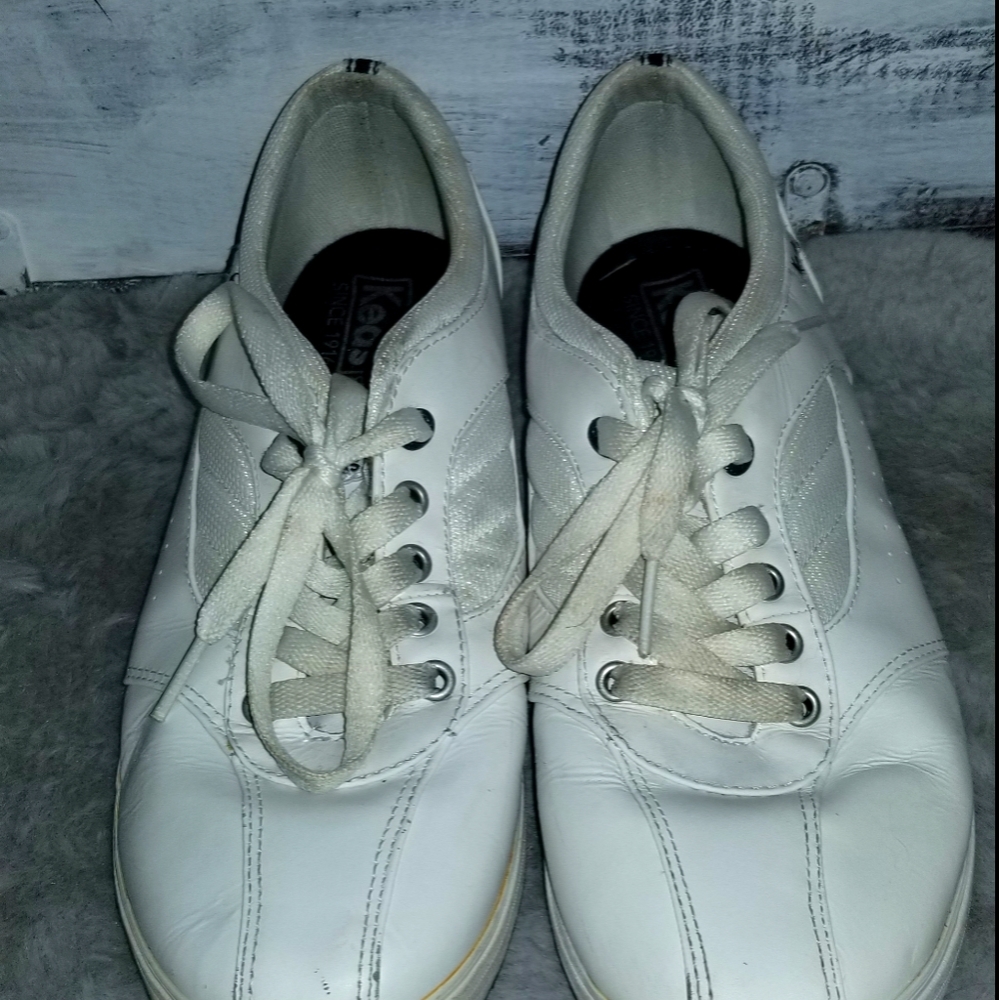White leather Keds Ortholite